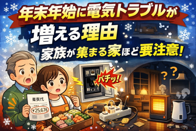 年末年始の電気トラブル