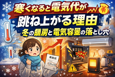 冬の電気代高騰