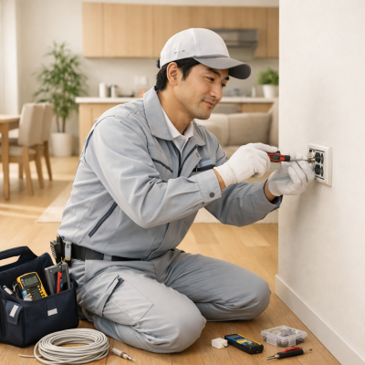 安心して働ける電気工事