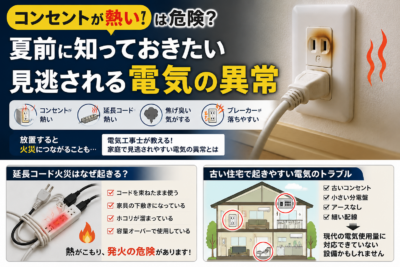 夏前の電気異常に注意